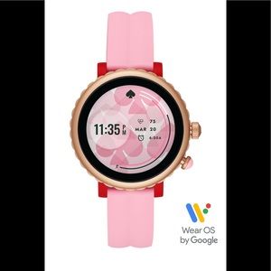 kate spade pink silicone scallop smart watch